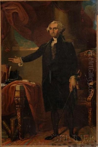 Portrait Of George Washington Oil Painting by Gilbert Stuart