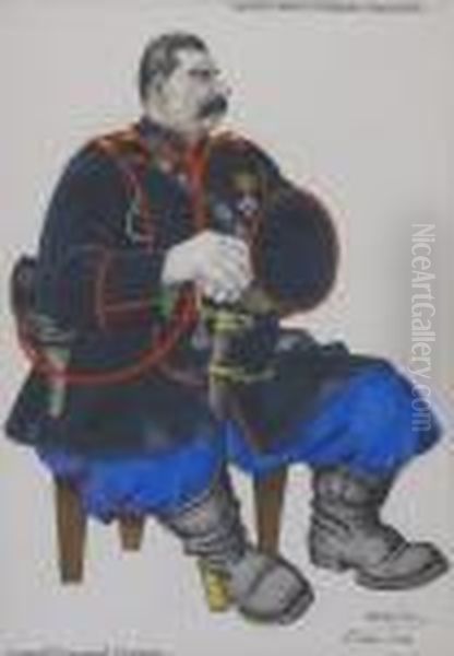 Stalin Oil Painting by Arthur Szyk