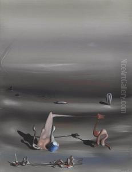 Titre Inconnu Oil Painting by Yves Tanguy