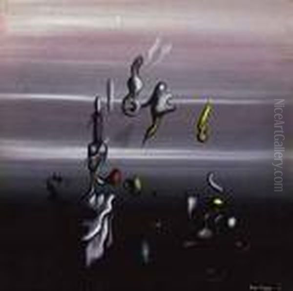 Titre Inconnu Oil Painting by Yves Tanguy