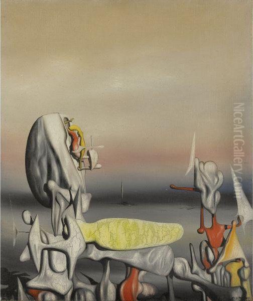 Lumen Oil Painting by Yves Tanguy