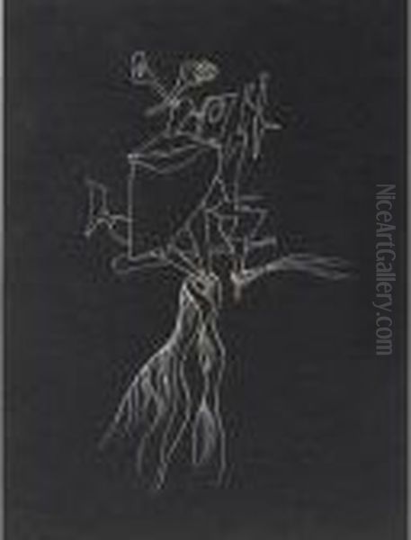Sans Titre Oil Painting by Yves Tanguy