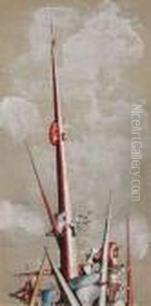 Taille De Guepe Oil Painting by Yves Tanguy