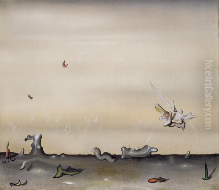 Second Message Iii Oil Painting by Yves Tanguy
