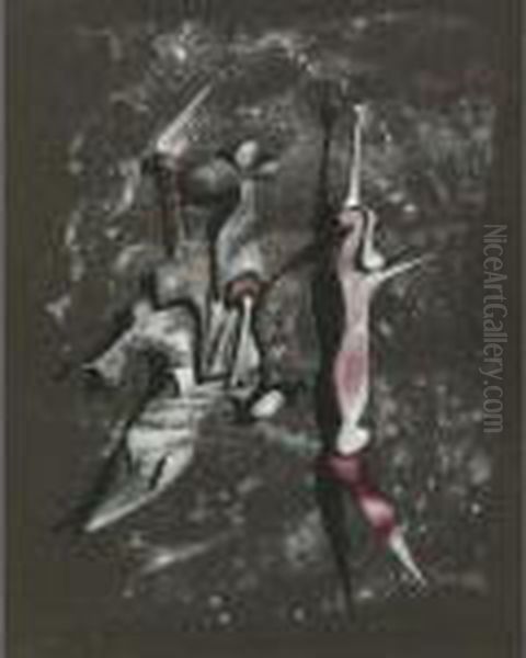 Sans Titre Oil Painting by Yves Tanguy