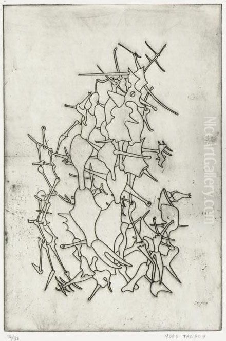 Untitled, From Yves Tanguy Oil Painting by Yves Tanguy