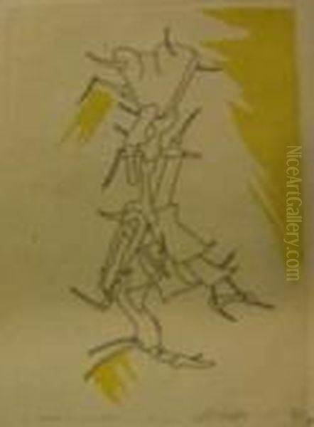 L'antitete. Oil Painting by Yves Tanguy