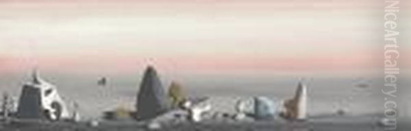 Paysage Oil Painting by Yves Tanguy