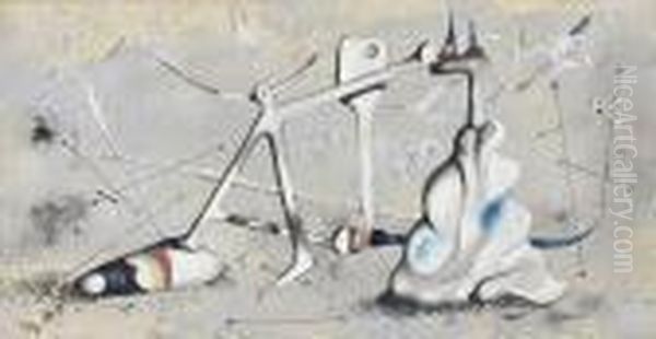 Sans Titre Oil Painting by Yves Tanguy