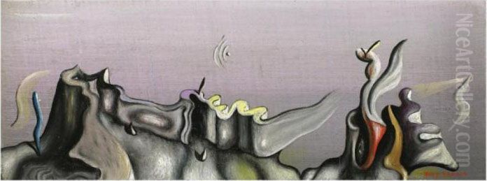 Le Balcon Oil Painting by Yves Tanguy