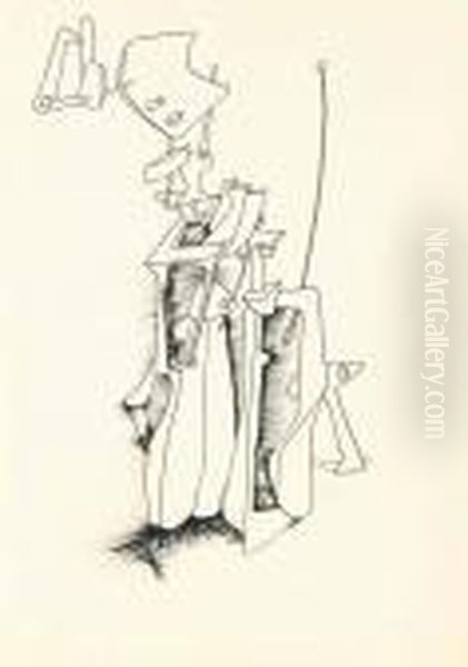 Sans Titre Oil Painting by Yves Tanguy