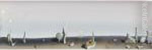 Untitled Oil Painting by Yves Tanguy