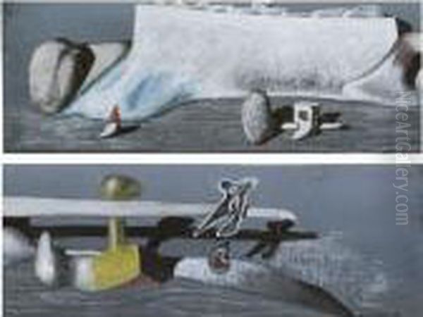 Sans Titre Oil Painting by Yves Tanguy