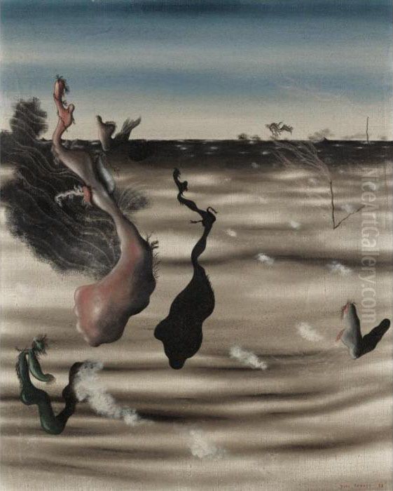 Titre Inconnu Oil Painting by Yves Tanguy