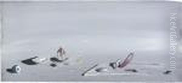 Sans Titre Oil Painting by Yves Tanguy