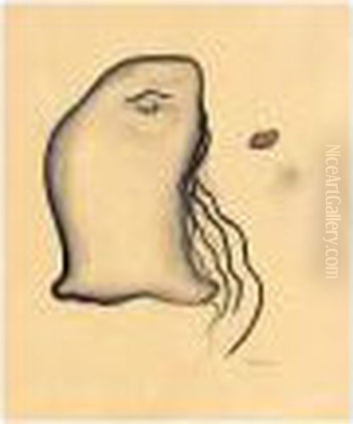 Sans Titre Oil Painting by Yves Tanguy