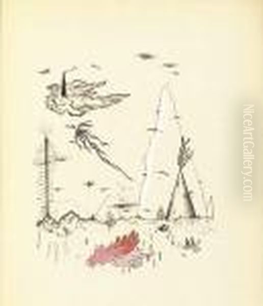Dormir Dormir Dans Les Pierres Oil Painting by Yves Tanguy