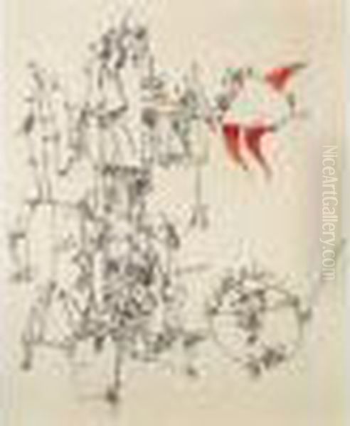 Composition Oil Painting by Yves Tanguy
