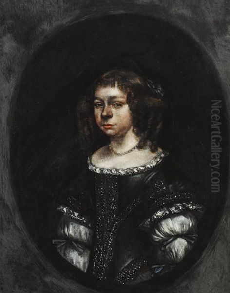 Portrait Of A Young Woman Oil Painting by Gerard Terborch