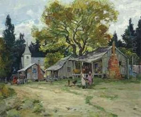 Florida Shanties, Palatka Oil Painting by Anthony Thieme
