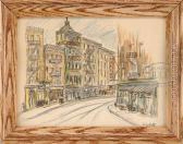 Newyork Oil Painting by Anthony Thieme Newyork Oil Painting by Anthony Thieme