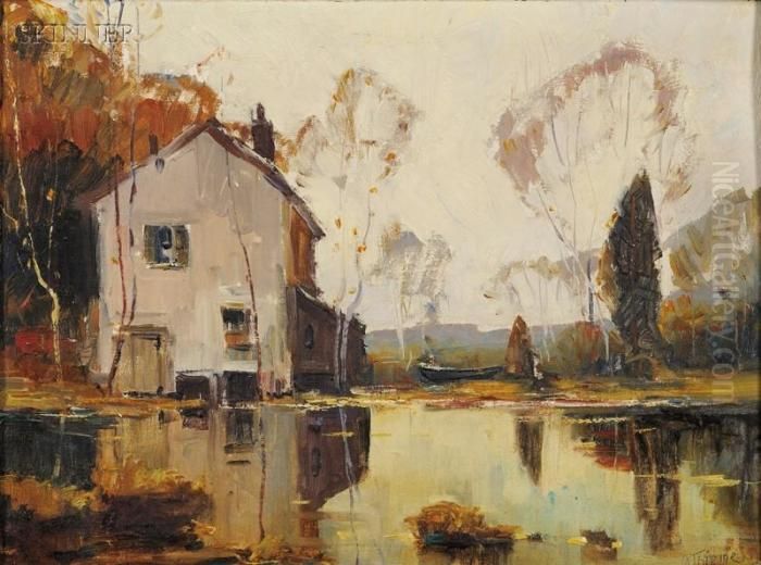 Autumn View Oil Painting by Anthony Thieme