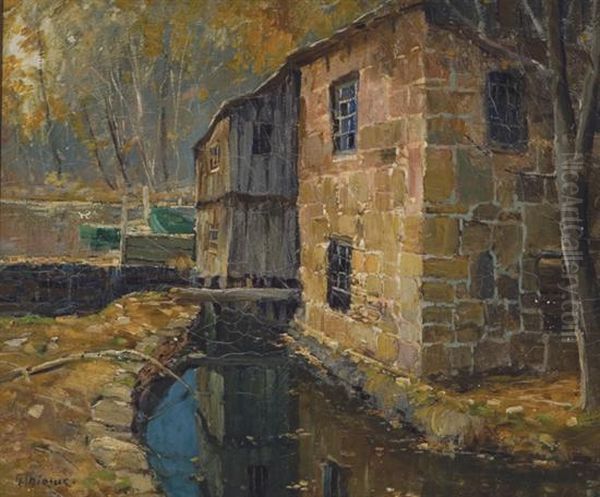 ''old Mill, Connecticut'' Oil Painting by Anthony Thieme