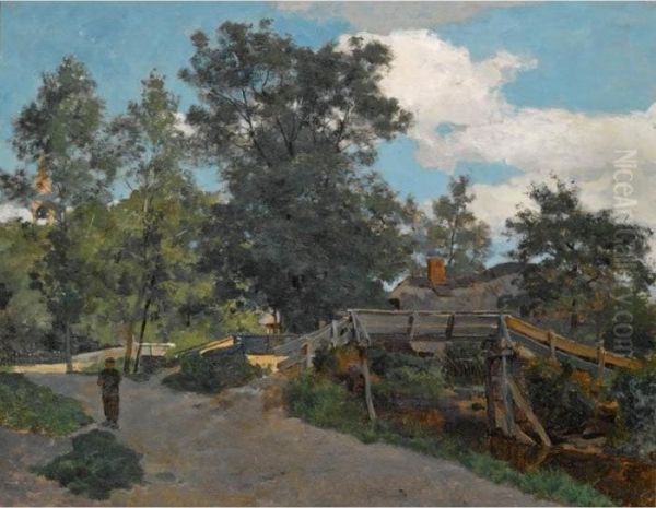 Giethoorn Oil Painting by Willem Bastiaan Tholen