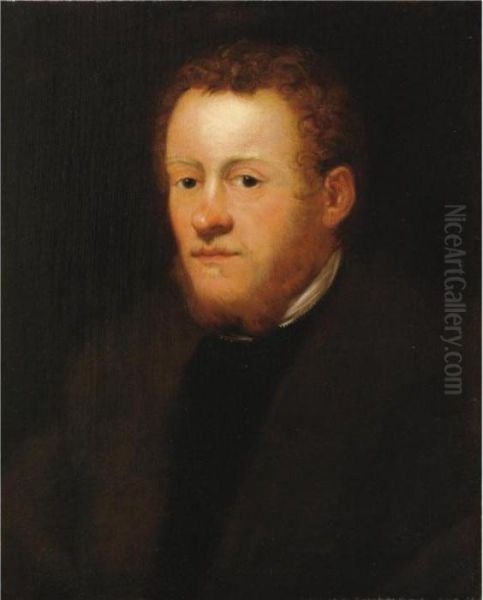 Ritratto Di Gentiluomo Con Barba Rossa Oil Painting by Jacopo Robusti, II Tintoretto