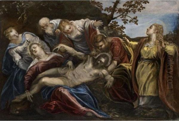 Lamentation Oil Painting by Jacopo Tintoretto (Robusti)