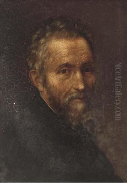 Pottrait Of A Gentleman, Bust-length Oil Painting by Jacopo Robusti, II Tintoretto