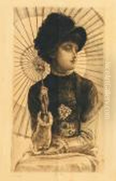 L'ete Oil Painting by James Jacques Joseph Tissot
