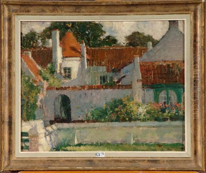 Villa A Knokke Oil Painting by Fernand Toussaint