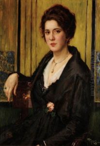 Portrait De Femme Assise