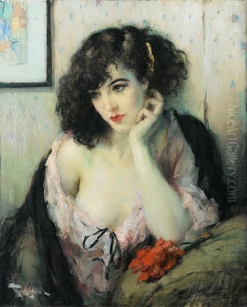 Contemplation Oil Painting by Fernand Toussaint