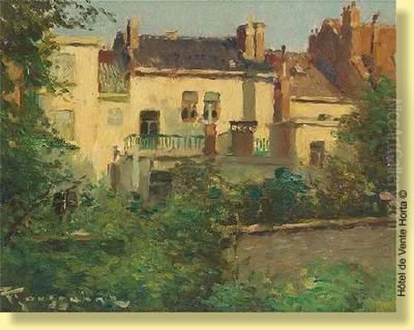 Maisons Oil Painting by Fernand Toussaint