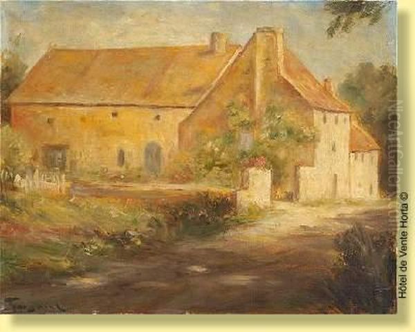 La Ferme Oil Painting by Fernand Toussaint