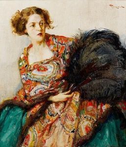 Portrait Of Lady With A Fan