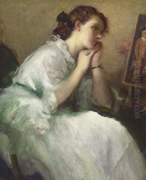 Daydreaming Oil Painting by Fernand Toussaint