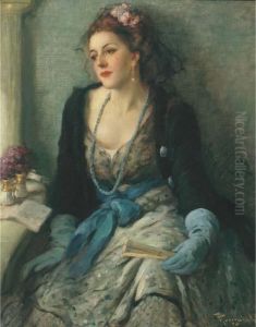 Femme Elegante A L'opera