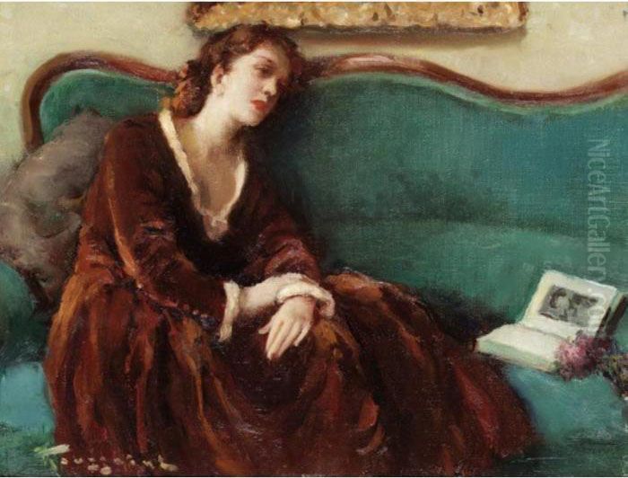 Day Dreaming Oil Painting by Fernand Toussaint