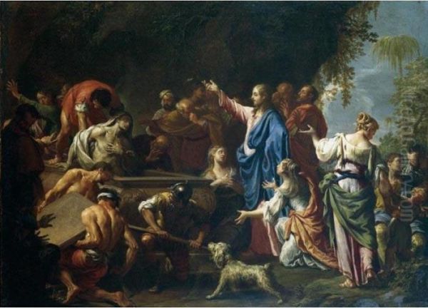 La Resurrezione Di Lazzaro Oil Painting by Francesco Trevisani