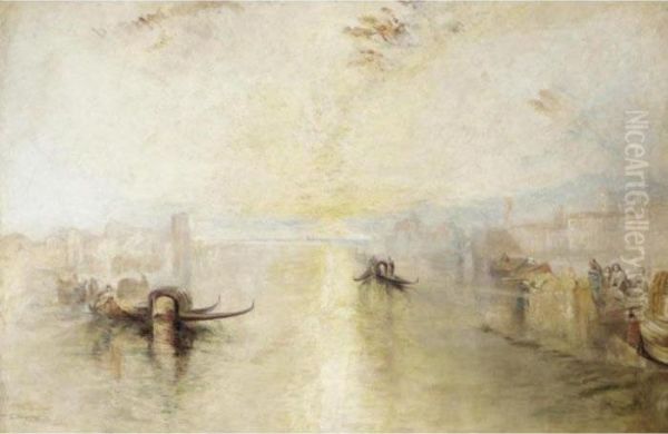 St Benedetto Looking Towards Fusina Oil Painting by Joseph Mallord William Turner