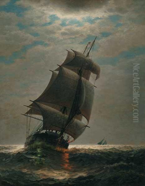 Full Sail Oil Painting by James Gale Tyler