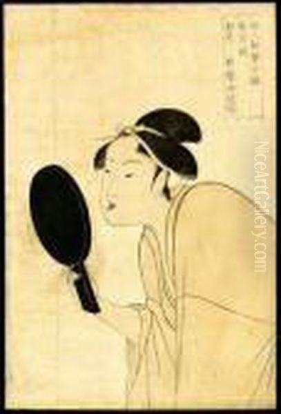The Interesting Type Oil Painting by Kitagawa Utamaro