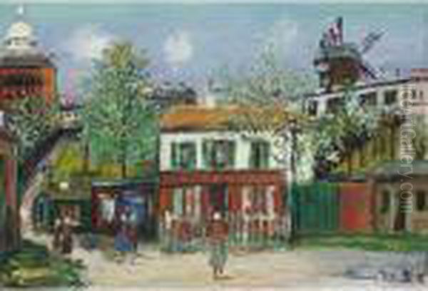 Le Maquis De Montmartre Oil Painting by Maurice Utrillo