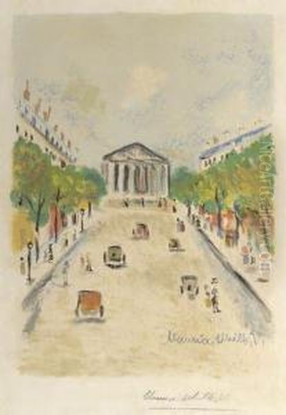 La Madeleine Oil Painting by Maurice Utrillo