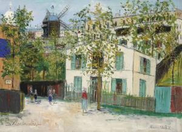 Le Maquis De Montmartre Oil Painting by Maurice Utrillo