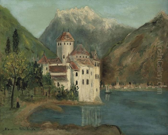 Chateau De Chillon (suisse) Oil Painting by Maurice Utrillo