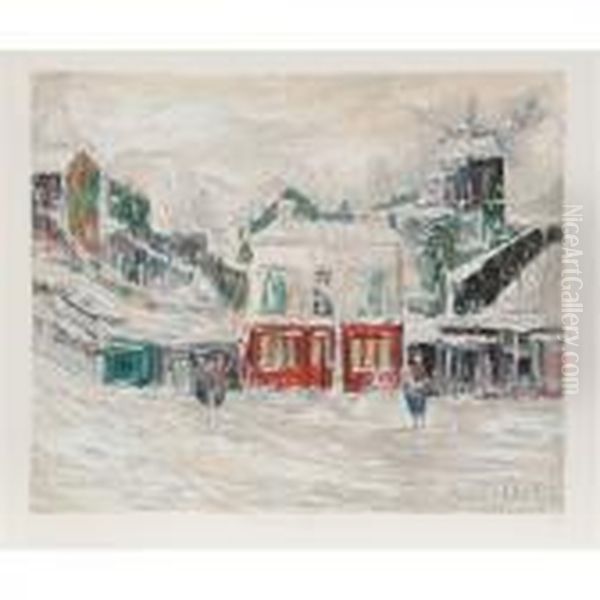 Montmarte Oil Painting by Maurice Utrillo